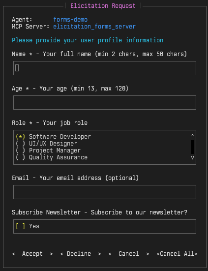 Elicitation Form